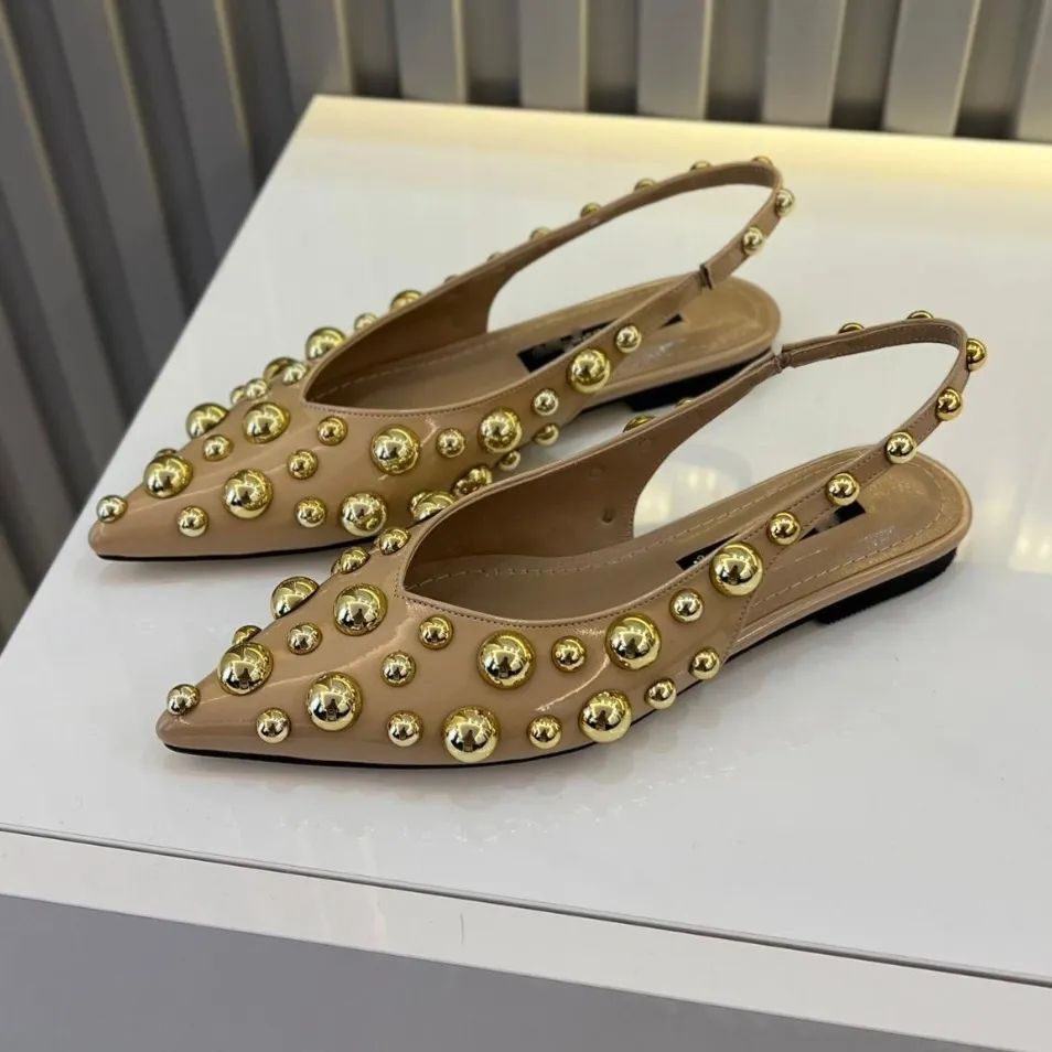 Elegant Metallic Beaded Casual Women's Shoes