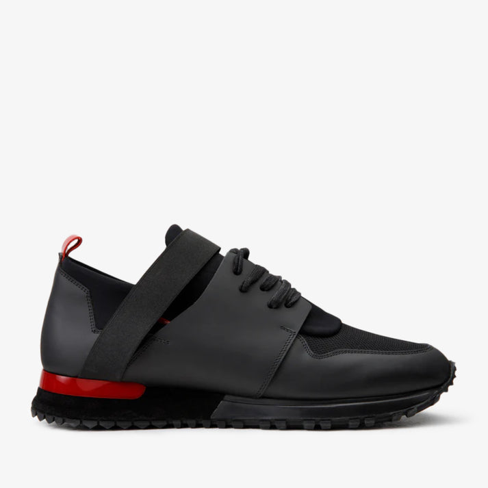 The Reno Black & Red Leather Men Sneaker Final Sale!