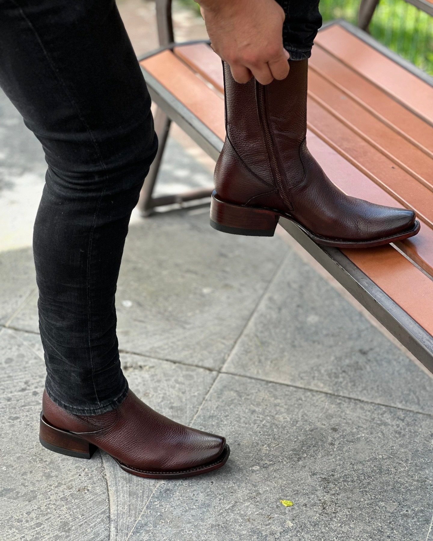 Western Cowboy Zipper Ankle Boots