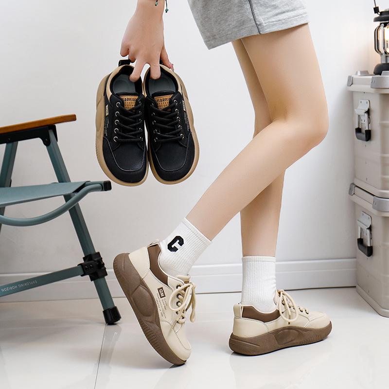 Handmade Soft Lace Up Leather Short shoes