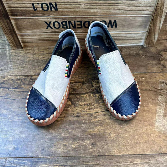 Handmade cowhide orthopedic loafers