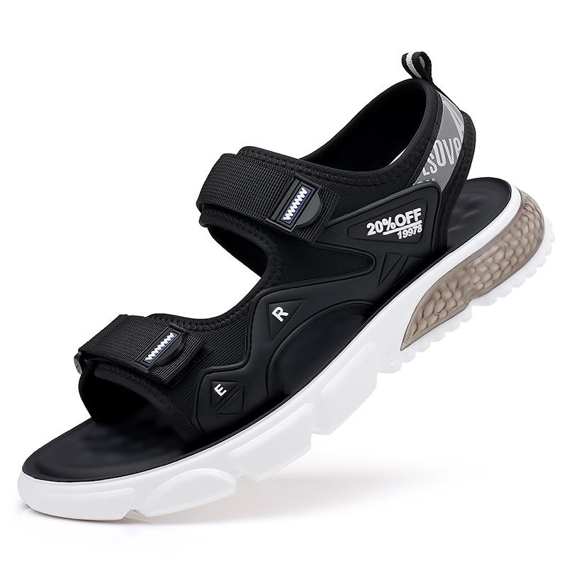 Leather popcorn soft sole Velcro sandals