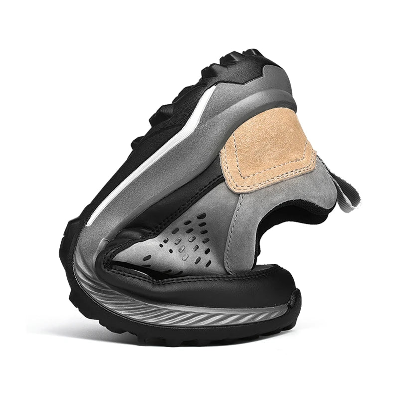 Hand-stitching Men Boots Casual Split Leather Shoes