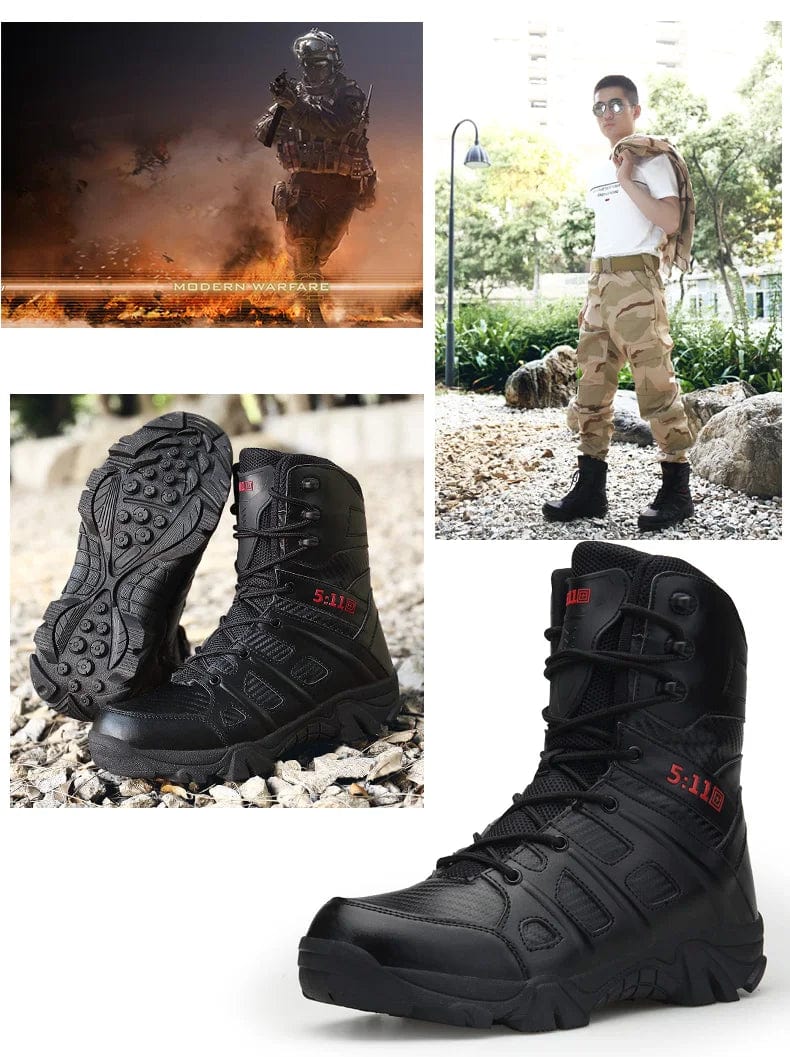 RuggedRise: High Top Tactical Hiking Army Hiking Boots