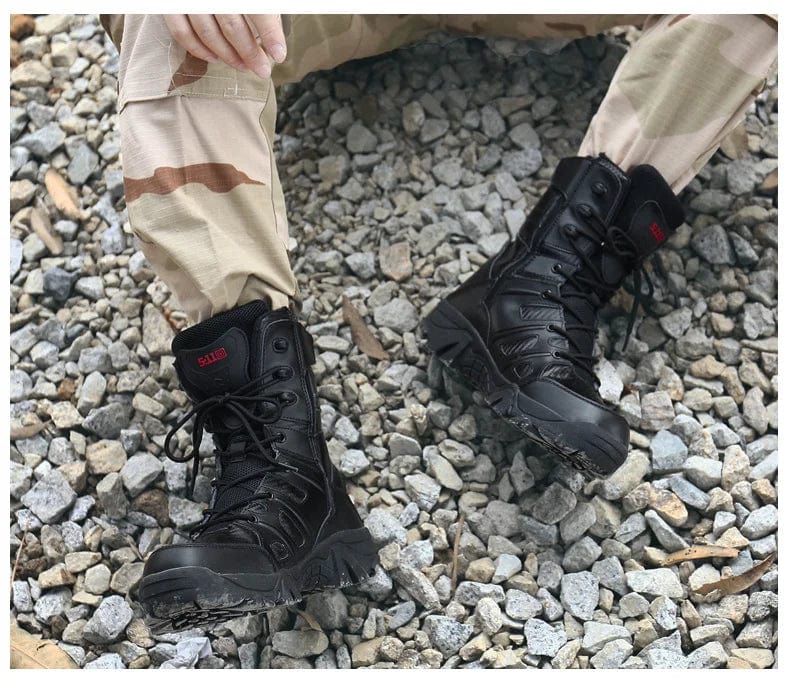 RuggedRise: High Top Tactical Hiking Army Hiking Boots