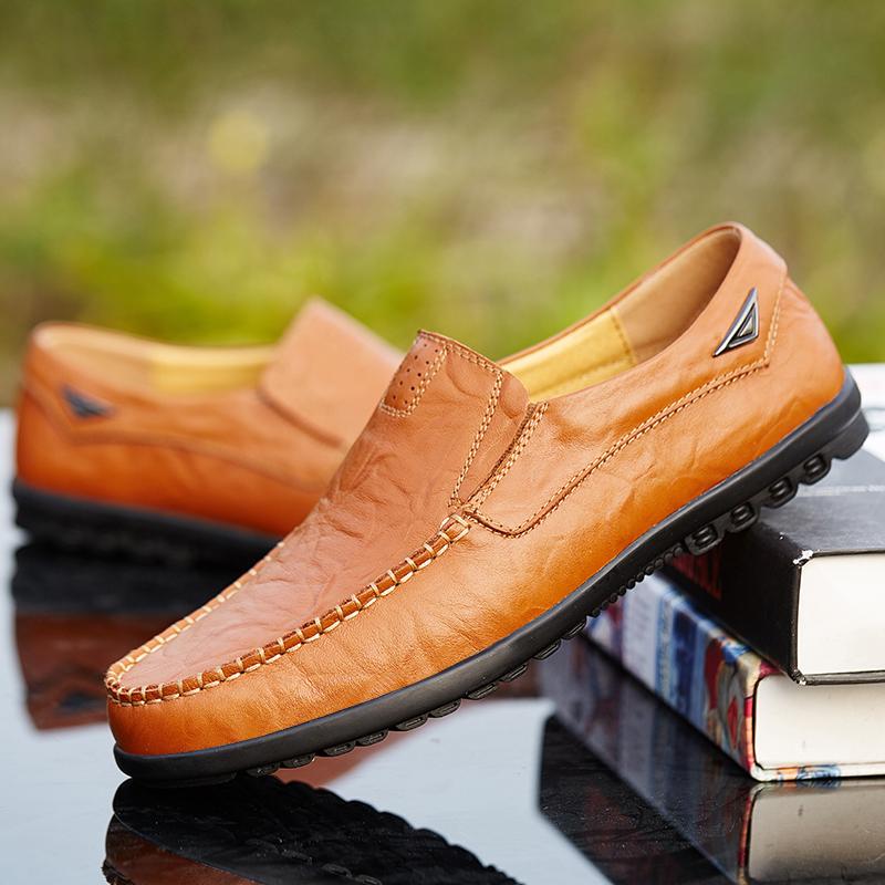 Mens Loafers Moccasins Breathable Slip Driving Shoes