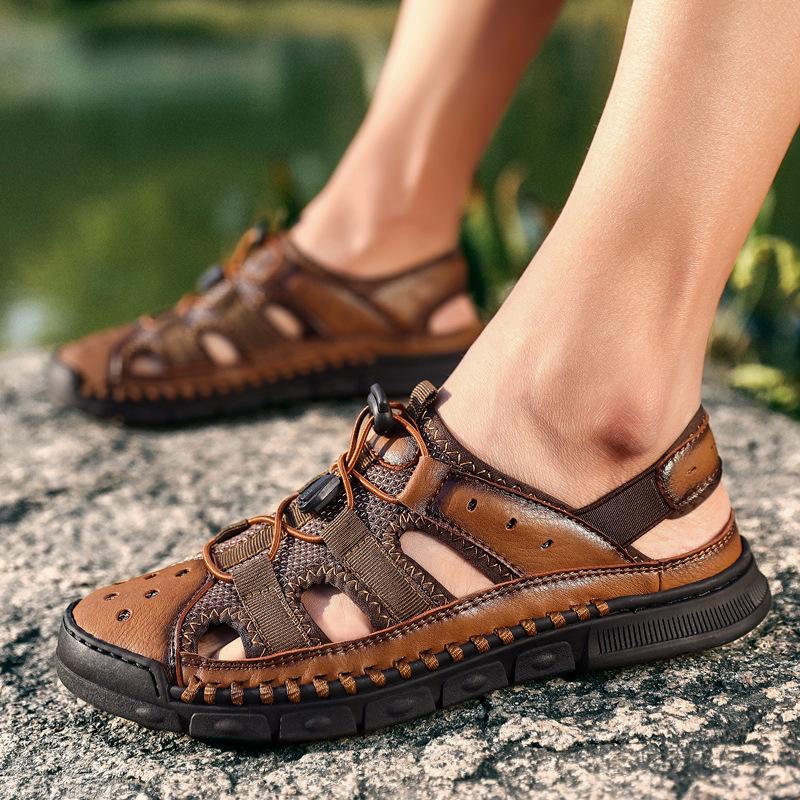 Outdoor Casual Beach Men Shoes Soft Roman Sandals