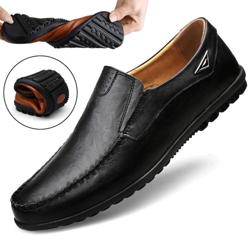 Mens Loafers Moccasins Breathable Slip Driving Shoes