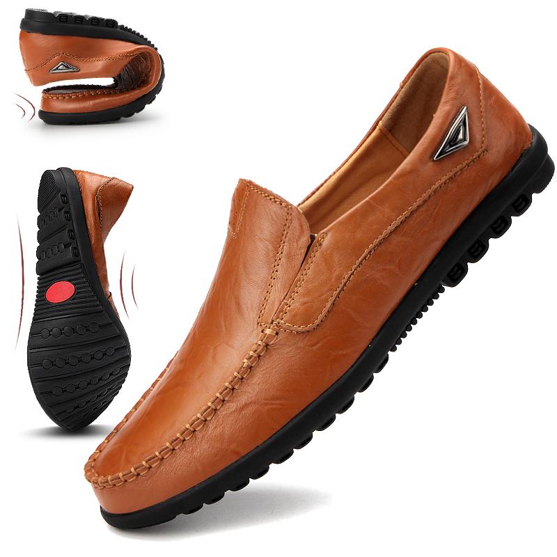 Mens Loafers Moccasins Breathable Slip Driving Shoes