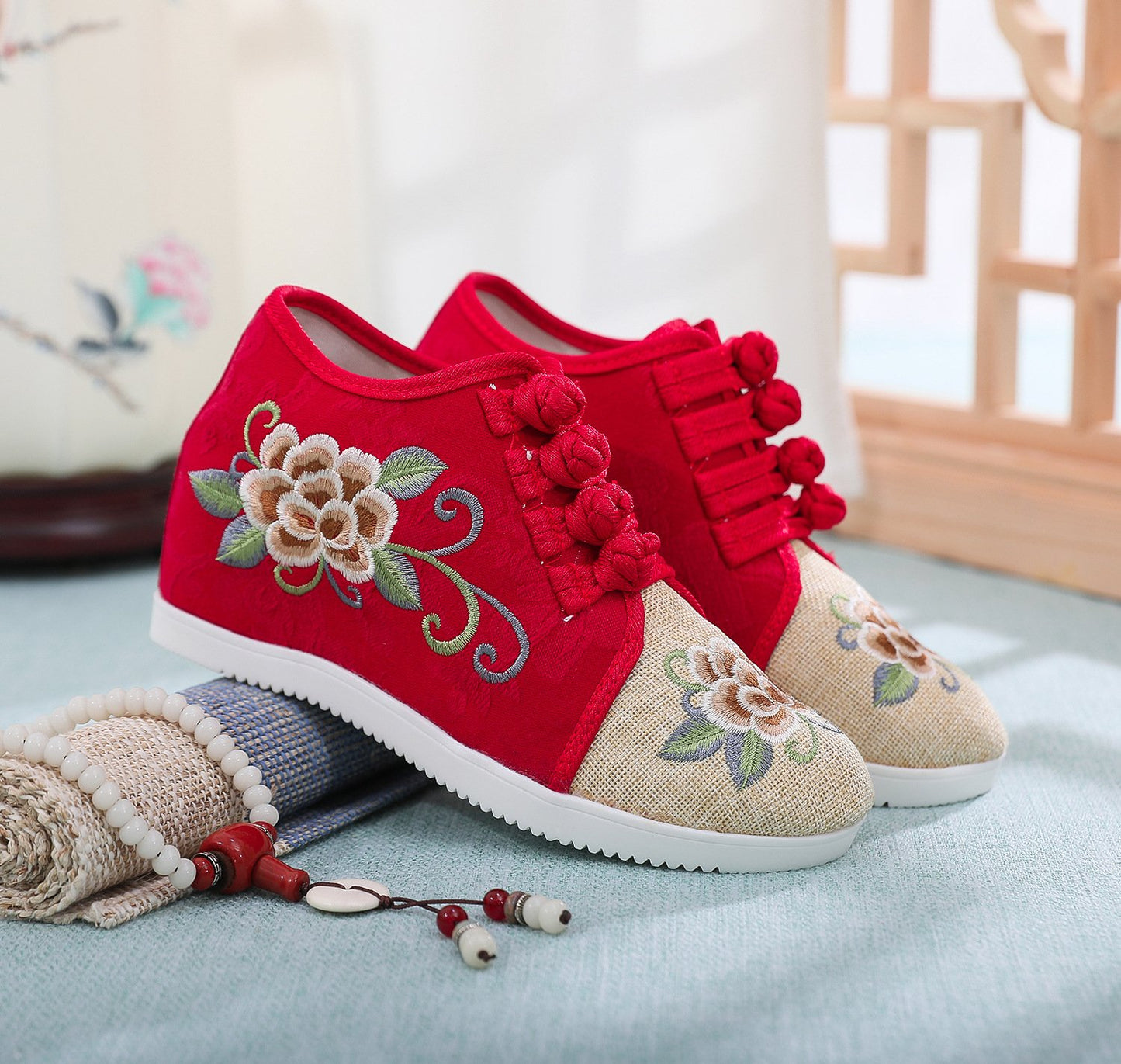 Embroidered shoes