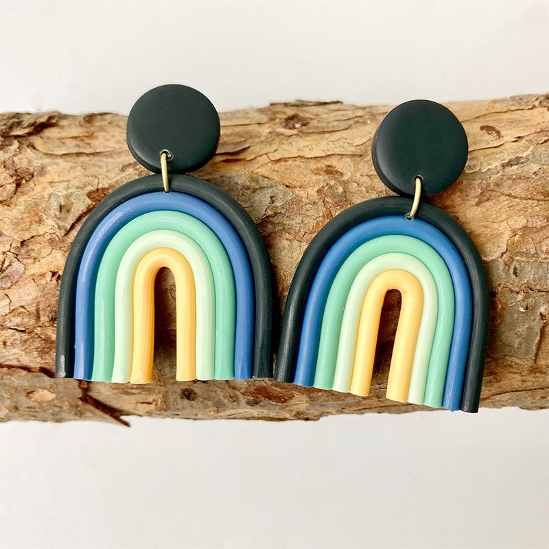 Rainbow earrings