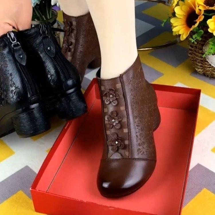 Cowhide Daisy Martin Boots