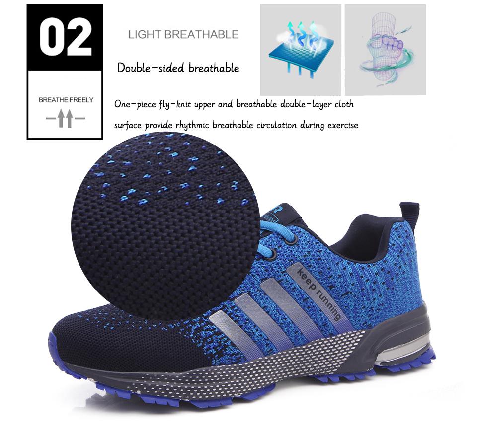 Fashion Men's Shoes Portable Breathable Running ShoesSneakers Comfortable Walking Jogging Casual Shoes