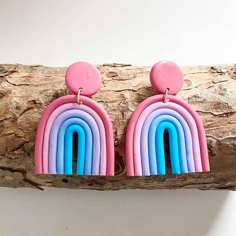 Rainbow earrings