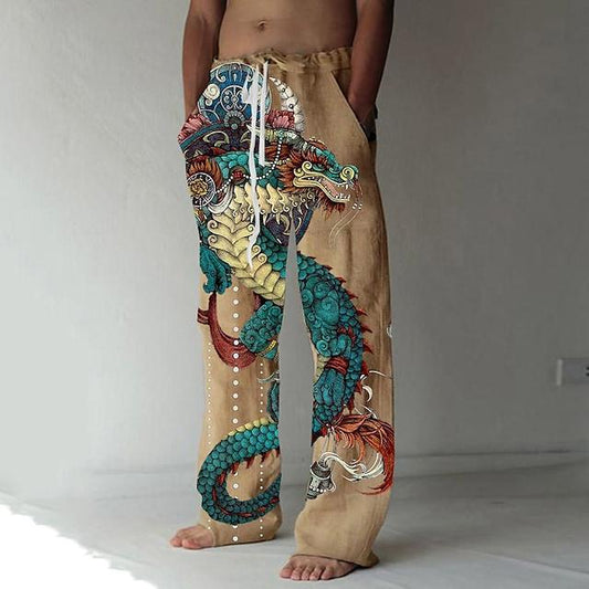 3D printed monster print trousers pants