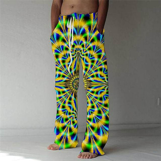 Illusion of Light Graphic Print Pants