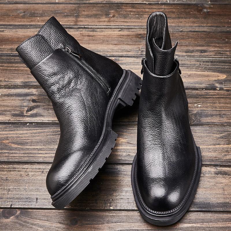 Italian handmade zipper Martin boots