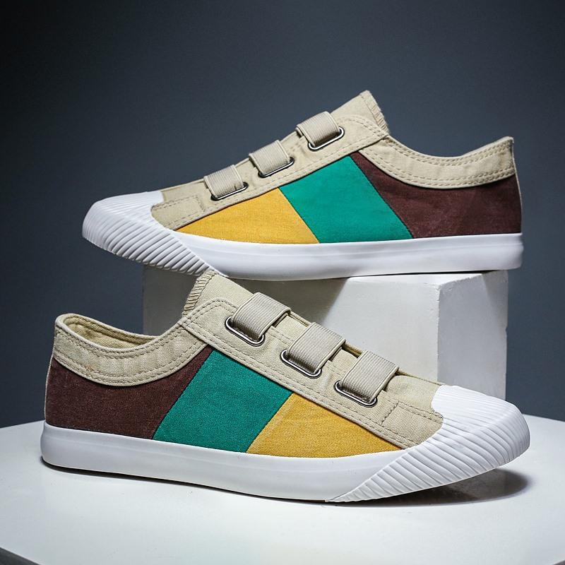 Color-block elasticated shell-toe espadrilles