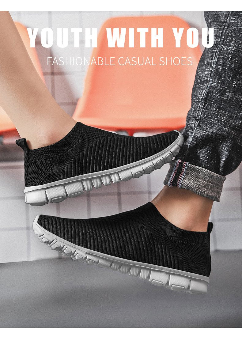 Men Walking Shoes Lightweight Breathable Sneakers