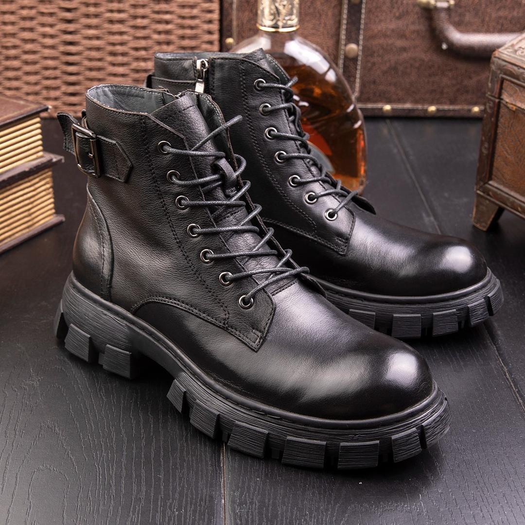 Handmade high top zipper Martin boots