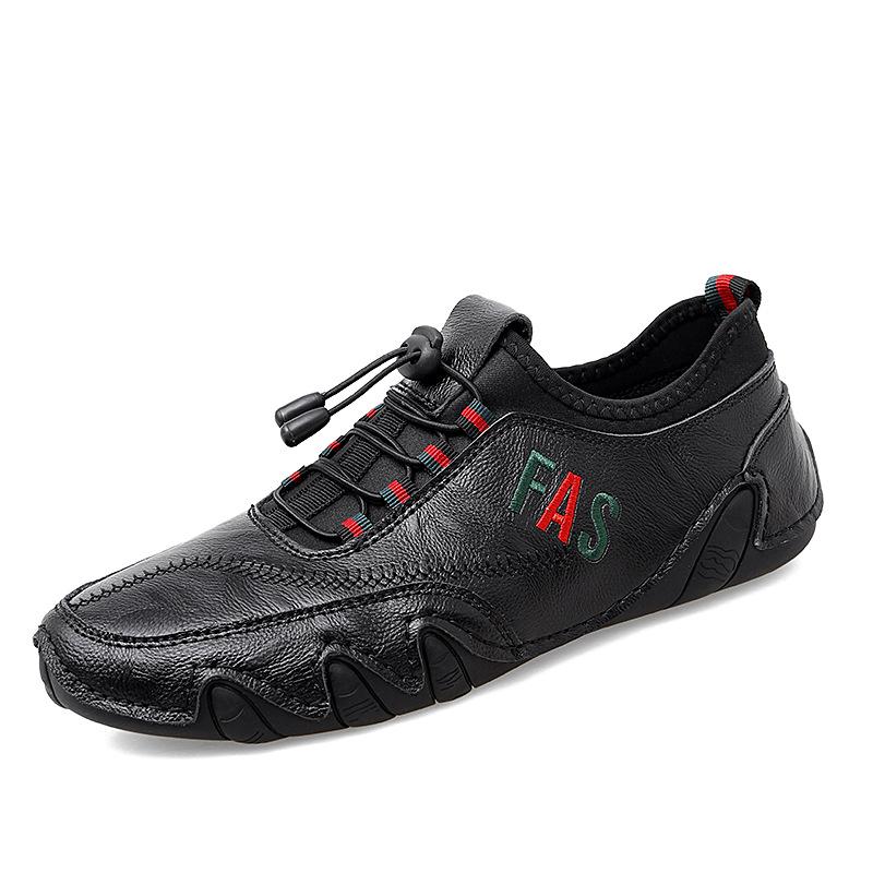 Summer new breathable cowhide men's shoes