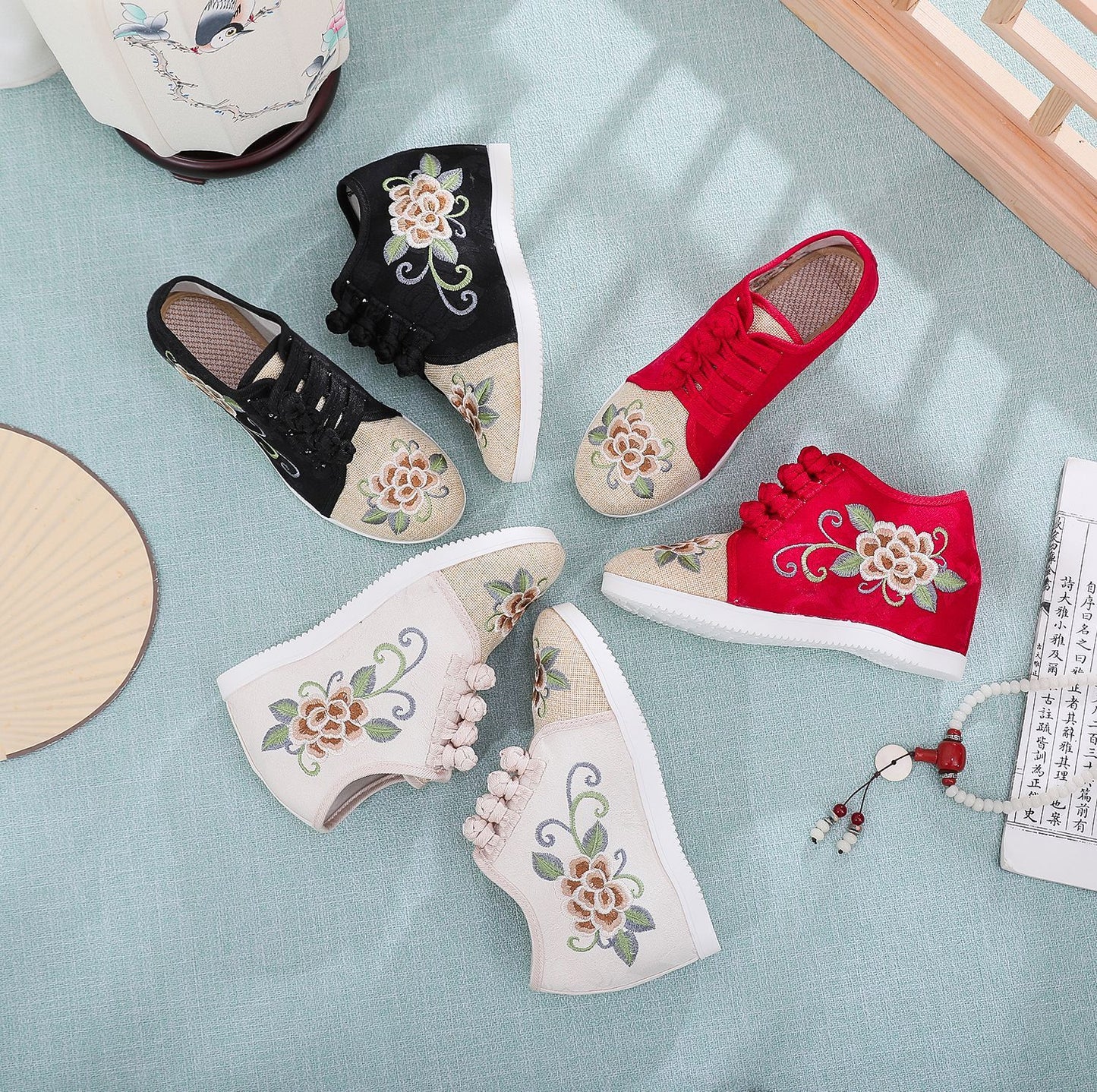 Embroidered shoes