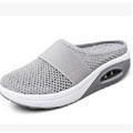 Air-cushioned slip-on walking shoes