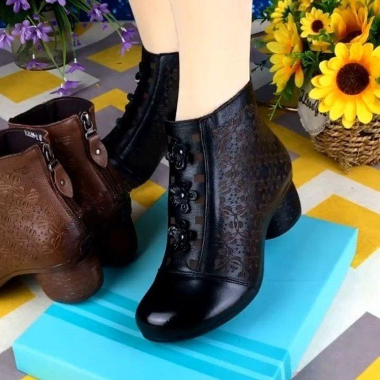 Cowhide Daisy Martin Boots