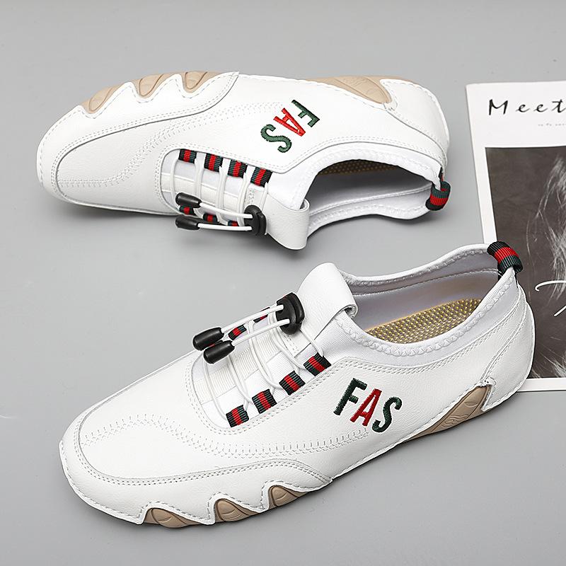 Summer new breathable cowhide men's shoes