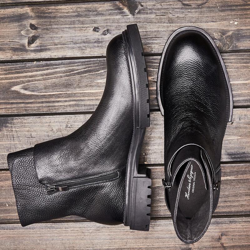 Italian handmade zipper Martin boots