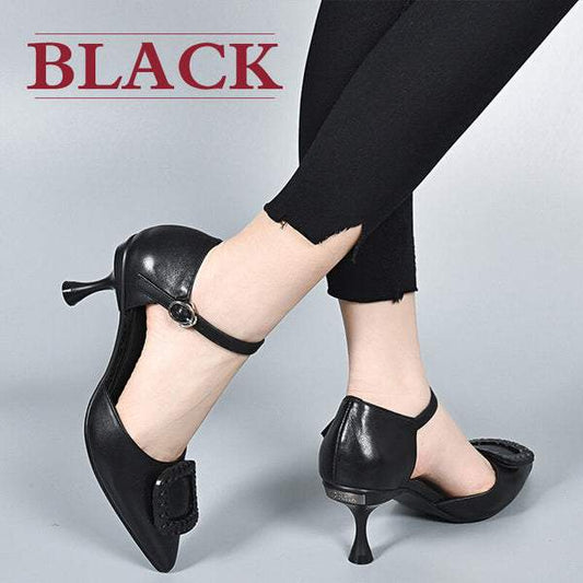 Pointed Toe High Heel Closed Toe Sandals