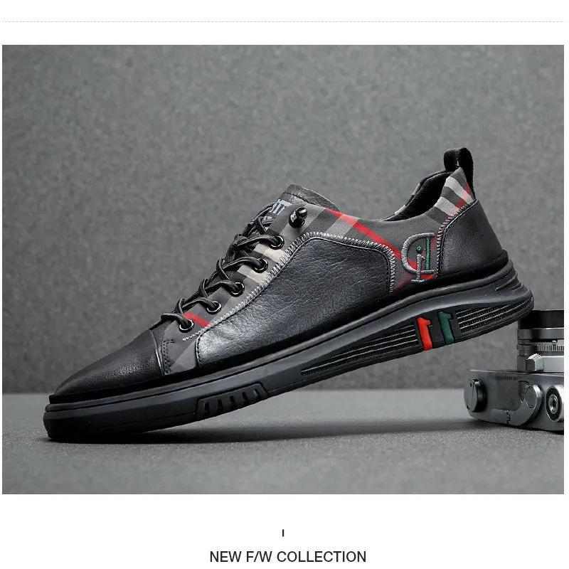 DJ11 classic plaid men's shoes