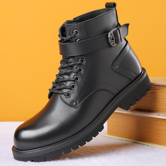 Italian Zipper High Top Martin Boots