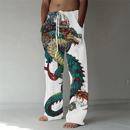 3D printed monster print trousers pants