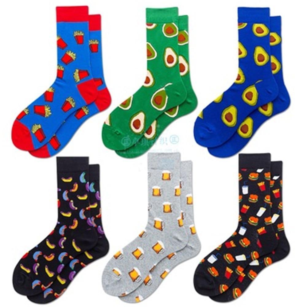 Funny long tube stockings men color socks