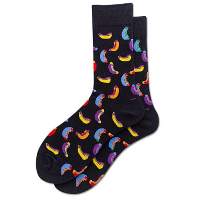 Funny long tube stockings men color socks